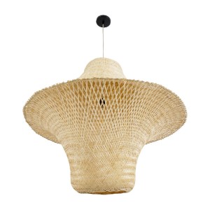 glo-02047-02047_06 GLOBOSTAR® JUNIPER 02047 BOHO ΚΡΕΜΑΣΤΟ ΦΩΤΙΣΤΙΚΟ ΚΑΜΠΑΝΑ ΜΟΝΟΦΩΤΟ 1 X E27 IP20 ΜΠΕΖ ΞΥΛΟ -