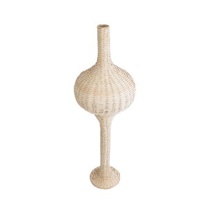 glo-02050-02050_5 GLOBOSTAR® ALADDIN 02050 BOHO ΕΠΙΔΑΠΕΔΙΟ ΦΩΤΙΣΤΙΚΟ ΜΟΝΟΦΩΤΟ 1 X E27 IP20 ΜΠΕΖ ΞΥΛΟ - Μ40 X