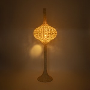 glo-02052-02052_3 GLOBOSTAR® ALADDIN 02052 BOHO ΕΠΙΔΑΠΕΔΙΟ ΦΩΤΙΣΤΙΚΟ ΜΟΝΟΦΩΤΟ 1 X E27 IP20 ΜΠΕΖ ΞΥΛΟ - Μ60 X