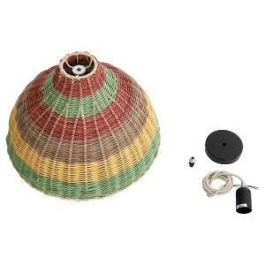 glo-02053-02053_10 GLOBOSTAR® CABALLEROS 02053 BOHO ΚΡΕΜΑΣΤΟ ΦΩΤΙΣΤΙΚΟ ΚΑΜΠΑΝΑ ΜΟΝΟΦΩΤΟ 1 X E27 IP20 ΠΟΛΥΧΡΩΜ