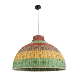 glo-02054-02054_4 GLOBOSTAR® CABALLEROS 02054 BOHO ΚΡΕΜΑΣΤΟ ΦΩΤΙΣΤΙΚΟ ΚΑΜΠΑΝΑ ΜΟΝΟΦΩΤΟ 1 X E27 IP20 ΠΟΛΥΧΡΩΜ