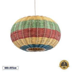 glo-02055-02055_0 GLOBOSTAR® CABALLEROS 02055 BOHO ΚΡΕΜΑΣΤΟ ΦΩΤΙΣΤΙΚΟ ΠΛΕΓΜΑ ΜΟΝΟΦΩΤΟ 1 X E27 IP20 ΠΟΛΥΧΡΩΜΟ