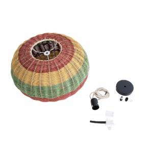 glo-02055-02055_10 GLOBOSTAR® CABALLEROS 02055 BOHO ΚΡΕΜΑΣΤΟ ΦΩΤΙΣΤΙΚΟ ΠΛΕΓΜΑ ΜΟΝΟΦΩΤΟ 1 X E27 IP20 ΠΟΛΥΧΡΩΜΟ
