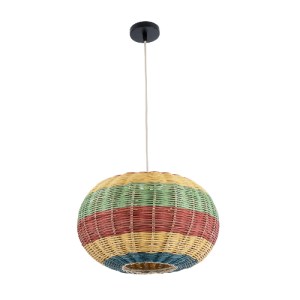 glo-02055-02055_4 GLOBOSTAR® CABALLEROS 02055 BOHO ΚΡΕΜΑΣΤΟ ΦΩΤΙΣΤΙΚΟ ΠΛΕΓΜΑ ΜΟΝΟΦΩΤΟ 1 X E27 IP20 ΠΟΛΥΧΡΩΜΟ