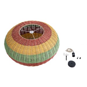 glo-02056-02057_10 GLOBOSTAR® CABALLEROS 02056 BOHO ΚΡΕΜΑΣΤΟ ΦΩΤΙΣΤΙΚΟ ΠΛΕΓΜΑ ΜΟΝΟΦΩΤΟ 1 X E27 IP20 ΠΟΛΥΧΡΩΜΟ