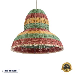 glo-02057-02057_0 GLOBOSTAR® CABALLEROS 02057 BOHO ΚΡΕΜΑΣΤΟ ΦΩΤΙΣΤΙΚΟ ΚΑΜΠΑΝΑ ΜΟΝΟΦΩΤΟ 1 X E27 IP20 ΠΟΛΥΧΡΩΜ