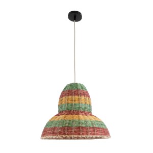 glo-02057-02057_4 GLOBOSTAR® CABALLEROS 02057 BOHO ΚΡΕΜΑΣΤΟ ΦΩΤΙΣΤΙΚΟ ΚΑΜΠΑΝΑ ΜΟΝΟΦΩΤΟ 1 X E27 IP20 ΠΟΛΥΧΡΩΜ