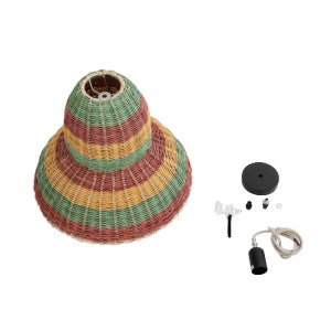 glo-02057-77a923_02057_10 GLOBOSTAR® CABALLEROS 02057 BOHO ΚΡΕΜΑΣΤΟ ΦΩΤΙΣΤΙΚΟ ΚΑΜΠΑΝΑ ΜΟΝΟΦΩΤΟ 1 X E27 IP20 ΠΟΛΥΧΡΩΜ
