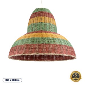 glo-02058-02058_0 GLOBOSTAR® CABALLEROS 02058 BOHO ΚΡΕΜΑΣΤΟ ΦΩΤΙΣΤΙΚΟ ΚΑΜΠΑΝΑ ΜΟΝΟΦΩΤΟ 1 X E27 IP20 ΠΟΛΥΧΡΩΜ