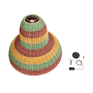 glo-02058-02058_10 GLOBOSTAR® CABALLEROS 02058 BOHO ΚΡΕΜΑΣΤΟ ΦΩΤΙΣΤΙΚΟ ΚΑΜΠΑΝΑ ΜΟΝΟΦΩΤΟ 1 X E27 IP20 ΠΟΛΥΧΡΩΜ