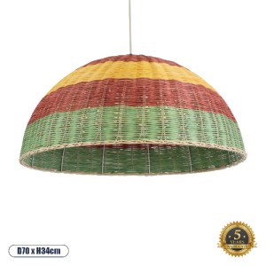 glo-02061-02061_0 GLOBOSTAR® CABALLEROS 02061 BOHO ΚΡΕΜΑΣΤΟ ΦΩΤΙΣΤΙΚΟ ΚΑΜΠΑΝΑ ΜΟΝΟΦΩΤΟ 1 X E27 IP20 ΠΟΛΥΧΡΩΜ
