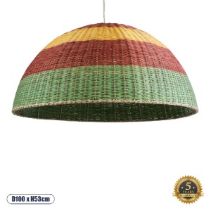 glo-02062-02062_0 GLOBOSTAR® CABALLEROS 02062 BOHO ΚΡΕΜΑΣΤΟ ΦΩΤΙΣΤΙΚΟ ΚΑΜΠΑΝΑ ΜΟΝΟΦΩΤΟ 1 X E27 IP20 ΠΟΛΥΧΡΩΜ