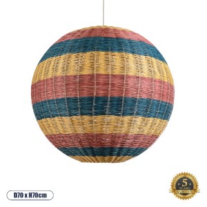 glo-02063-02063_0 GLOBOSTAR® CABALLEROS 02063 BOHO ΚΡΕΜΑΣΤΟ ΦΩΤΙΣΤΙΚΟ ΜΠΑΛΑ ΜΟΝΟΦΩΤΟ 1 X E27 IP20 ΠΟΛΥΧΡΩΜΟ 