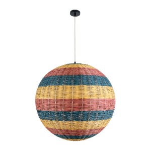 glo-02063-02063_4 GLOBOSTAR® CABALLEROS 02063 BOHO ΚΡΕΜΑΣΤΟ ΦΩΤΙΣΤΙΚΟ ΜΠΑΛΑ ΜΟΝΟΦΩΤΟ 1 X E27 IP20 ΠΟΛΥΧΡΩΜΟ 