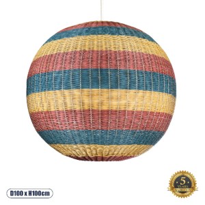 glo-02064-02064_0 GLOBOSTAR® CABALLEROS 02064 BOHO ΚΡΕΜΑΣΤΟ ΦΩΤΙΣΤΙΚΟ ΜΠΑΛΑ ΜΟΝΟΦΩΤΟ 1 X E27 IP20 ΠΟΛΥΧΡΩΜΟ 