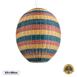 glo-02066-02066_0 GLOBOSTAR® CABALLEROS 02066 BOHO ΚΡΕΜΑΣΤΟ ΦΩΤΙΣΤΙΚΟ ΠΛΕΓΜΑ ΜΟΝΟΦΩΤΟ 1 X E27 IP20 ΠΟΛΥΧΡΩΜΟ