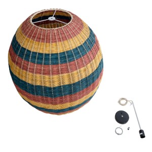 glo-02066-02066_10 GLOBOSTAR® CABALLEROS 02066 BOHO ΚΡΕΜΑΣΤΟ ΦΩΤΙΣΤΙΚΟ ΠΛΕΓΜΑ ΜΟΝΟΦΩΤΟ 1 X E27 IP20 ΠΟΛΥΧΡΩΜΟ