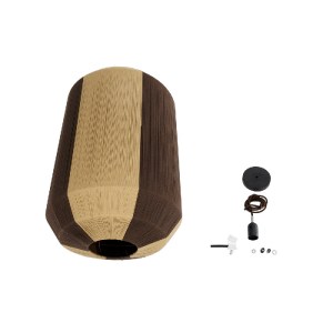 glo-02076-02076_10 GLOBOSTAR® SALERNO 02076 BOHO ΚΡΕΜΑΣΤΟ ΦΩΤΙΣΤΙΚΟ ΠΛΕΓΜΑ ΜΟΝΟΦΩΤΟ 1 X E27 IP20 ΜΠΕΖ & ΚΑΦΕ 