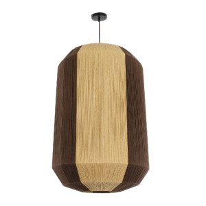 glo-02076-02076_4 GLOBOSTAR® SALERNO 02076 BOHO ΚΡΕΜΑΣΤΟ ΦΩΤΙΣΤΙΚΟ ΠΛΕΓΜΑ ΜΟΝΟΦΩΤΟ 1 X E27 IP20 ΜΠΕΖ & ΚΑΦΕ 