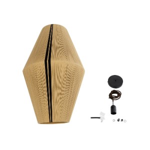 glo-02077-02077_10 GLOBOSTAR® SALERNO 02077 BOHO ΚΡΕΜΑΣΤΟ ΦΩΤΙΣΤΙΚΟ ΠΛΕΓΜΑ ΜΟΝΟΦΩΤΟ 1 X E27 IP20 ΜΠΕΖ & ΜΑΥΡΟ