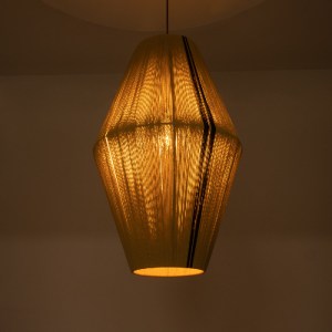glo-02077-02077_3 GLOBOSTAR® SALERNO 02077 BOHO ΚΡΕΜΑΣΤΟ ΦΩΤΙΣΤΙΚΟ ΠΛΕΓΜΑ ΜΟΝΟΦΩΤΟ 1 X E27 IP20 ΜΠΕΖ & ΜΑΥΡΟ