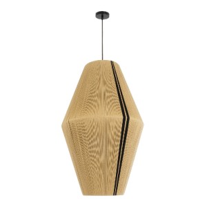 glo-02077-02077_4 GLOBOSTAR® SALERNO 02077 BOHO ΚΡΕΜΑΣΤΟ ΦΩΤΙΣΤΙΚΟ ΠΛΕΓΜΑ ΜΟΝΟΦΩΤΟ 1 X E27 IP20 ΜΠΕΖ & ΜΑΥΡΟ