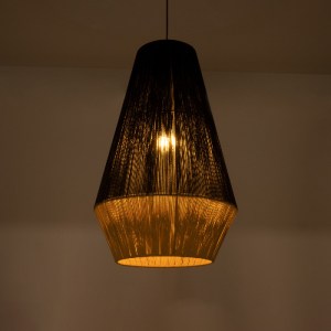glo-02080-02080_3 GLOBOSTAR® SALERNO 02080 BOHO ΚΡΕΜΑΣΤΟ ΦΩΤΙΣΤΙΚΟ ΠΛΕΓΜΑ ΜΟΝΟΦΩΤΟ 1 X E27 IP20 ΜΑΥΡΟ & ΜΠΕΖ