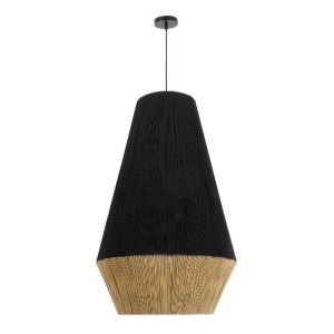 glo-02080-02080_4 GLOBOSTAR® SALERNO 02080 BOHO ΚΡΕΜΑΣΤΟ ΦΩΤΙΣΤΙΚΟ ΠΛΕΓΜΑ ΜΟΝΟΦΩΤΟ 1 X E27 IP20 ΜΑΥΡΟ & ΜΠΕΖ