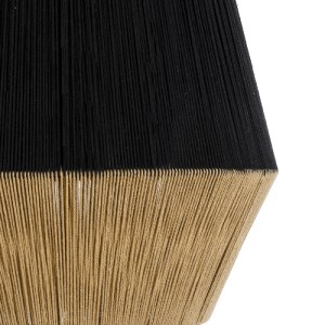 glo-02080-02080_8 GLOBOSTAR® SALERNO 02080 BOHO ΚΡΕΜΑΣΤΟ ΦΩΤΙΣΤΙΚΟ ΠΛΕΓΜΑ ΜΟΝΟΦΩΤΟ 1 X E27 IP20 ΜΑΥΡΟ & ΜΠΕΖ