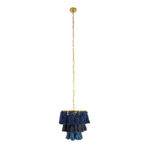 glo-02085-02085_4 GLOBOSTAR® MISSOULA 02085 BOHO ΚΡΕΜΑΣΤΟ ΦΩΤΙΣΤΙΚΟ ΣΧΟΙΝΙ ΜΟΝΟΦΩΤΟ 1 X E27 IP20 ΜΠΛΕ & ΜΑΥΡ