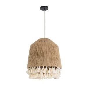 glo-02092-02092_4 GLOBOSTAR® PUERTORICO 02092 BOHO ΚΡΕΜΑΣΤΟ ΦΩΤΙΣΤΙΚΟ ΚΑΜΠΑΝΑ ΜΟΝΟΦΩΤΟ 1 X E27 IP20 ΜΠΕΖ & Λ