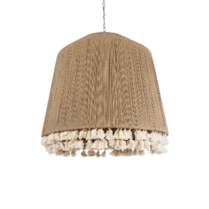 glo-02093-02093_2 GLOBOSTAR® PUERTORICO 02093 BOHO ΚΡΕΜΑΣΤΟ ΦΩΤΙΣΤΙΚΟ ΚΑΜΠΑΝΑ ΤΡΙΦΩΤΟ 3 X E27 IP20 ΜΠΕΖ & ΛΕ