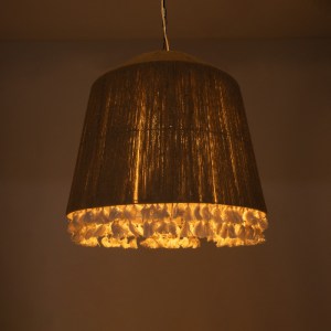 glo-02093-02093_3 GLOBOSTAR® PUERTORICO 02093 BOHO ΚΡΕΜΑΣΤΟ ΦΩΤΙΣΤΙΚΟ ΚΑΜΠΑΝΑ ΤΡΙΦΩΤΟ 3 X E27 IP20 ΜΠΕΖ & ΛΕ