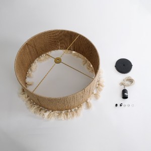 glo-02094-02094_09 GLOBOSTAR® PUERTORICO 02094 BOHO ΚΡΕΜΑΣΤΟ ΦΩΤΙΣΤΙΚΟ ΚΑΠΕΛΟ ΜΟΝΟΦΩΤΟ 1 X E27 IP20 ΜΠΕΖ & ΛΕ