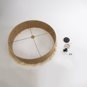 glo-02095-02095_10 GLOBOSTAR® PUERTORICO 02095 BOHO ΚΡΕΜΑΣΤΟ ΦΩΤΙΣΤΙΚΟ ΚΑΠΕΛΟ ΤΡΙΦΩΤΟ 3 X E27 IP20 ΜΠΕΖ & ΛΕΥ