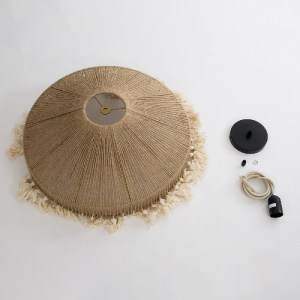 glo-02098-02098_10 GLOBOSTAR® PUERTORICO 02098 BOHO ΚΡΕΜΑΣΤΟ ΦΩΤΙΣΤΙΚΟ ΚΑΜΠΑΝΑ ΜΟΝΟΦΩΤΟ 1 X E27 IP20 ΜΠΕΖ & Λ