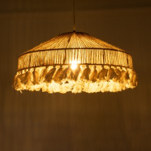 glo-02098-02098_3 GLOBOSTAR® PUERTORICO 02098 BOHO ΚΡΕΜΑΣΤΟ ΦΩΤΙΣΤΙΚΟ ΚΑΜΠΑΝΑ ΜΟΝΟΦΩΤΟ 1 X E27 IP20 ΜΠΕΖ & Λ
