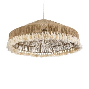glo-02099-02099_6 GLOBOSTAR® PUERTORICO 02099 BOHO ΚΡΕΜΑΣΤΟ ΦΩΤΙΣΤΙΚΟ ΚΑΜΠΑΝΑ ΤΡΙΦΩΤΟ 3 X E27 IP20 ΜΠΕΖ & ΛΕ
