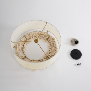 glo-02100-02100_10 GLOBOSTAR® GINGER 02100 BOHO ΚΡΕΜΑΣΤΟ ΦΩΤΙΣΤΙΚΟ ΚΑΠΕΛΟ ΜΟΝΟΦΩΤΟ 1 X E27 IP20 ΜΠΕΖ ΥΦΑΣΜΑ Μ