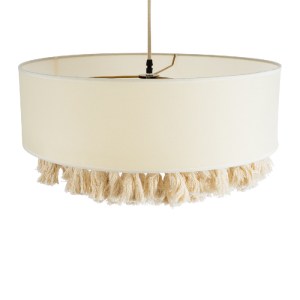 glo-02100-02100_7 GLOBOSTAR® GINGER 02100 BOHO ΚΡΕΜΑΣΤΟ ΦΩΤΙΣΤΙΚΟ ΚΑΠΕΛΟ ΜΟΝΟΦΩΤΟ 1 X E27 IP20 ΜΠΕΖ ΥΦΑΣΜΑ Μ