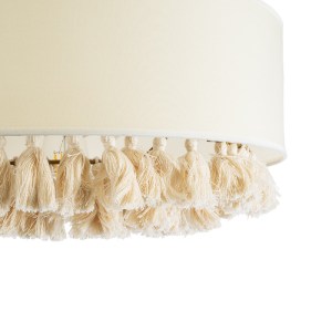 glo-02100-02100_8 GLOBOSTAR® GINGER 02100 BOHO ΚΡΕΜΑΣΤΟ ΦΩΤΙΣΤΙΚΟ ΚΑΠΕΛΟ ΜΟΝΟΦΩΤΟ 1 X E27 IP20 ΜΠΕΖ ΥΦΑΣΜΑ Μ