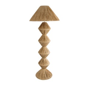 glo-02108-02108_4 GLOBOSTAR® LUANA 02108 BOHO ΕΠΙΔΑΠΕΔΙΟ ΦΩΤΙΣΤΙΚΟ ΜΟΝΟΦΩΤΟ 1 X E27 IP20 ΜΠΕΖ ΡΑΦΙΑ - Μ60 X 