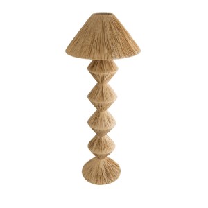glo-02108-02108_5 GLOBOSTAR® LUANA 02108 BOHO ΕΠΙΔΑΠΕΔΙΟ ΦΩΤΙΣΤΙΚΟ ΜΟΝΟΦΩΤΟ 1 X E27 IP20 ΜΠΕΖ ΡΑΦΙΑ - Μ60 X 