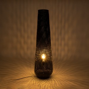 glo-02110-02110_3 GLOBOSTAR® MAMIZU 02110 BOHO ΕΠΙΔΑΠΕΔΙΟ ΦΩΤΙΣΤΙΚΟ ΜΟΝΟΦΩΤΟ 1 X E27 IP20 ΜΑΥΡΟ ΞΥΛΟ - Μ28 X