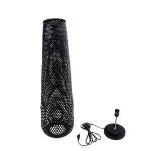 glo-02110-02110_9 GLOBOSTAR® MAMIZU 02110 BOHO ΕΠΙΔΑΠΕΔΙΟ ΦΩΤΙΣΤΙΚΟ ΜΟΝΟΦΩΤΟ 1 X E27 IP20 ΜΑΥΡΟ ΞΥΛΟ - Μ28 X