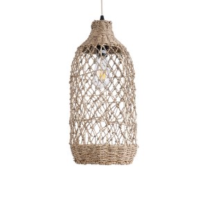 glo-02116-02116_5 GLOBOSTAR® ECUADOR 02116 BOHO ΚΡΕΜΑΣΤΟ ΦΩΤΙΣΤΙΚΟ ΠΛΕΓΜΑ ΜΟΝΟΦΩΤΟ 1 X E27 IP20 ΜΠΕΖ RATTAN 
