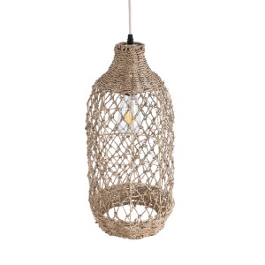glo-02116-02116_7 GLOBOSTAR® ECUADOR 02116 BOHO ΚΡΕΜΑΣΤΟ ΦΩΤΙΣΤΙΚΟ ΠΛΕΓΜΑ ΜΟΝΟΦΩΤΟ 1 X E27 IP20 ΜΠΕΖ RATTAN 