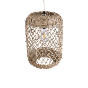 glo-02117-02117_7 GLOBOSTAR® ECUADOR 02117 BOHO ΚΡΕΜΑΣΤΟ ΦΩΤΙΣΤΙΚΟ ΠΛΕΓΜΑ ΜΟΝΟΦΩΤΟ 1 X E27 IP20 ΜΠΕΖ RATTAN 