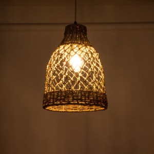 glo-02118-02118_3 GLOBOSTAR® ECUADOR 02118 BOHO ΚΡΕΜΑΣΤΟ ΦΩΤΙΣΤΙΚΟ ΠΛΕΓΜΑ ΜΟΝΟΦΩΤΟ 1 X E27 IP20 ΜΠΕΖ RATTAN 