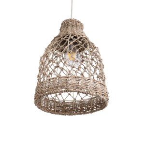 glo-02118-02118_6 GLOBOSTAR® ECUADOR 02118 BOHO ΚΡΕΜΑΣΤΟ ΦΩΤΙΣΤΙΚΟ ΠΛΕΓΜΑ ΜΟΝΟΦΩΤΟ 1 X E27 IP20 ΜΠΕΖ RATTAN 